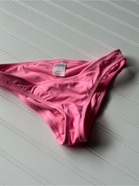 Xhilaration Pink Ribbed Bikini Bottom